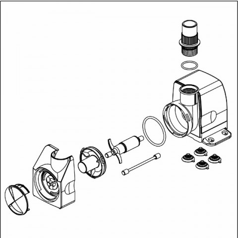 Sicce Extrema Water Pump 2500lt/h 1,5m cable