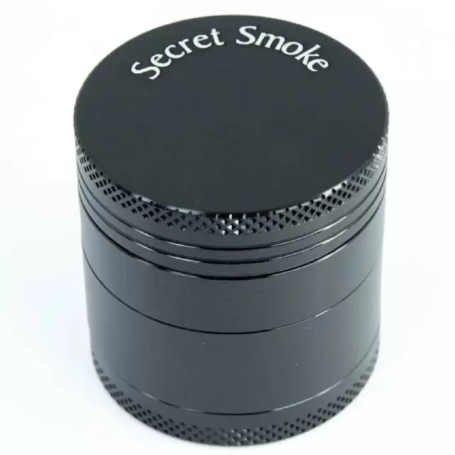 Secret Smoke Aluminium Grinder 4 Parts 40mm Black