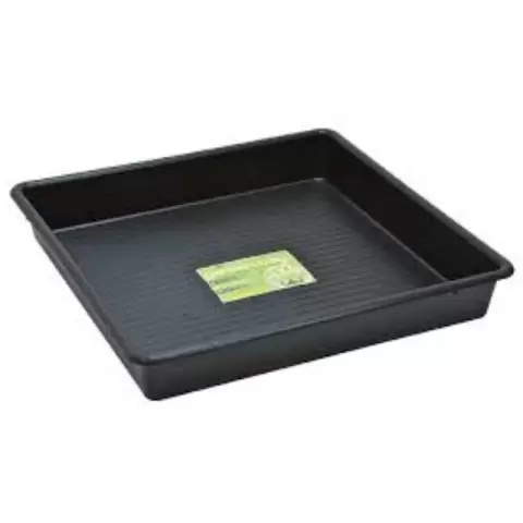 G191B 60cm Square Tray Black 60x60x12cm